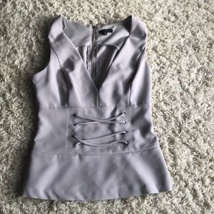 Dynamite grey v-neck top